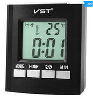 Часы настольные говорящие электронные VST-7027 С функции - время, температура, будильник