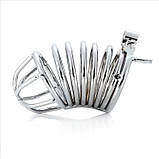 Сталевий пояс вірності - 9*4,5 см - Садо-мазо, фото 2