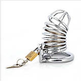 Сталевий пояс вірності - 9*4,5 см - Садо-мазо, фото 4