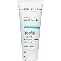 Увлажняющий крем для нормальной кожи Christina Elastin Collagen Azulene Moisture Cream with Vitamins 60 мл