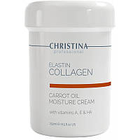 Увлажняющий крем для сухой кожи Christina Elastin Collagen Carrot Cream with Vitamins A, E & HA 250 мл