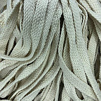 Канат х/б, FB плоский 15 мм, сировинний білий 100 м