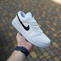 Чоловічі літні кросівки Nike Air Jordan 23 низькі білі з чорним найк аір джордан чудової якості