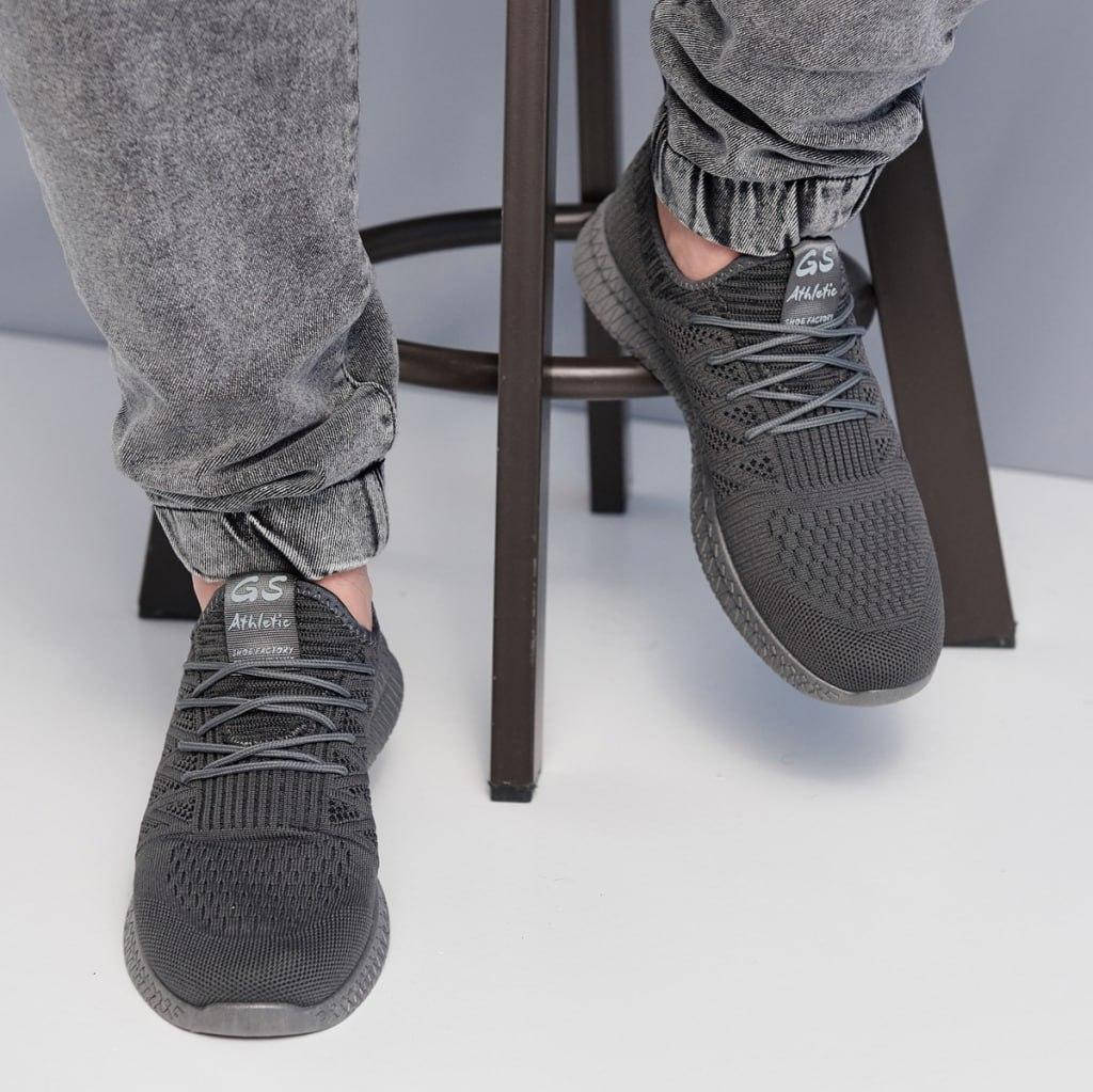 

44 р !!! Кроссовки мужские летние серые (Нс-947ср), Серый