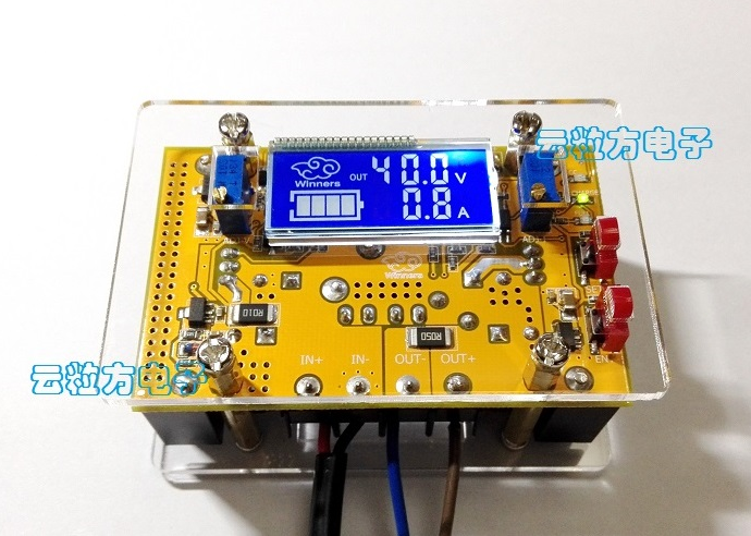 

DC-DC Повышающий преобразователь c ЖК-дисплеем, IN 10-40V / OUT 10-60V, рег. CC/CV 10A + Корпус NEW!