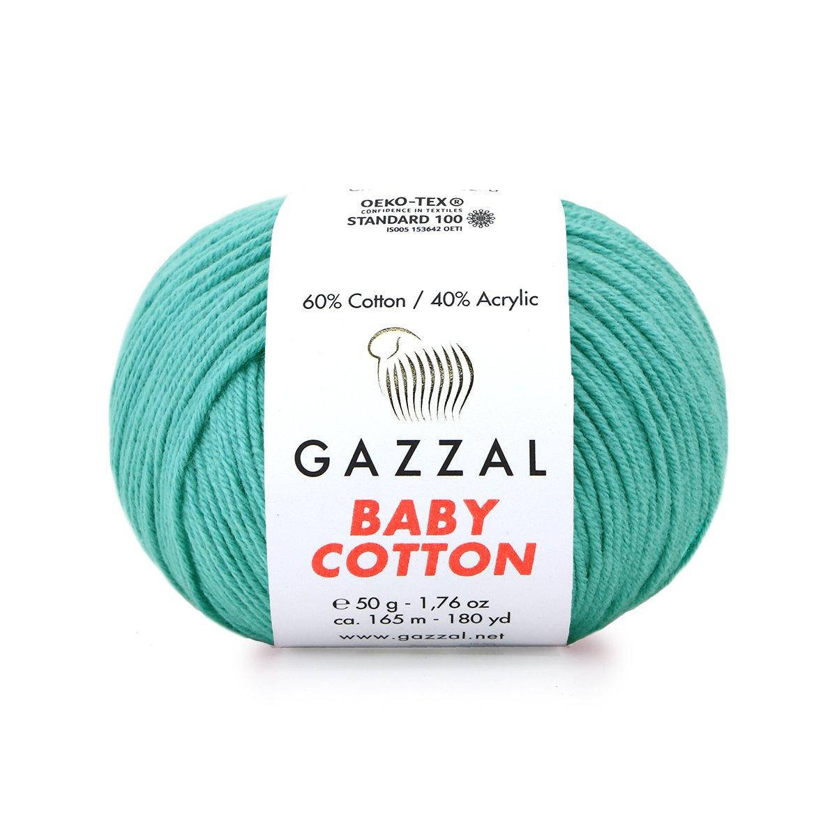 

Gazzal Baby Cotton № 3426 бирюзовый