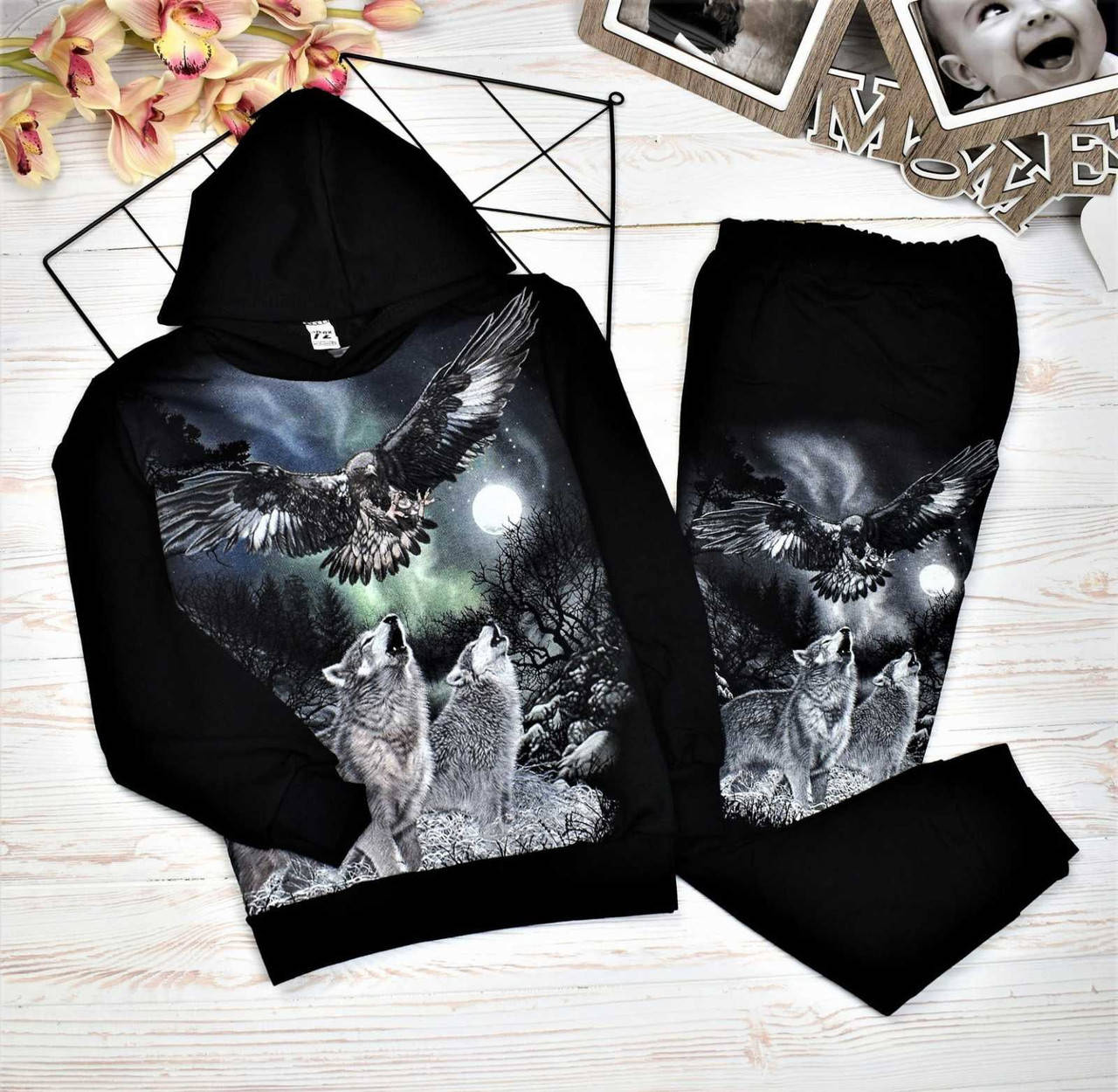 

Костюм для мальчика "волки" светится в темноте 7-12 лет