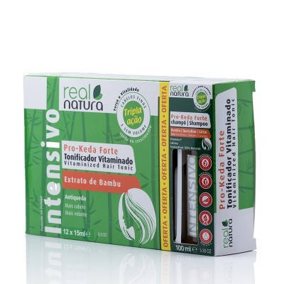 

Ампулы Real Natura Pro-Keda Forte против выпадения волос 12x15ml + Шампунь 100ml