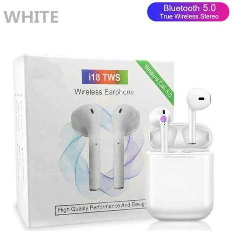 

Безпровідні навушники i18 TWS White Sensor, Белый