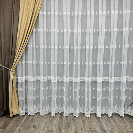 Грек-сітка з вишивкою No12390 на гурт, фото 1