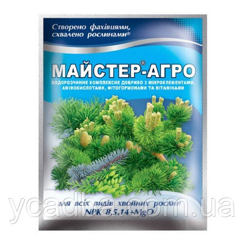 Купить Удобрение Мастер-Агро для всех видов хвойных растений 25г, цена ...