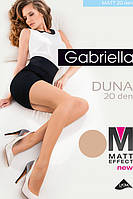 Матовые колготы Gabriella Duna Matt 20 den с уплотненными трусиками Легкий загар