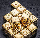 Кубики для охолодження напоїв золото REMY-DECOR набір 6 каменів для охолодження віскі та щипці з нержавіючої сталі, фото 5