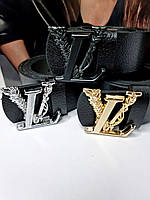 Брендовый кожаный ремень Louis Vuitton Луи Виттон разные пряжки, модные брендовые ремни