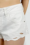 Джинсові шорти Pull & Bear 5696/331/250 білі M, фото 8