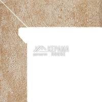 Фасадный цоколь левый 2х-элементный Paradyż Ilario Beige 81x300 (Матовая, Структурированная)