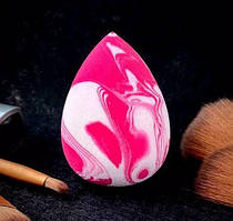 Спонж для макіяжу Мармур малиновий