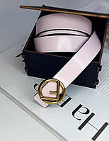 Жіночий брендовий ремінь 3 см Fendi Фенді, ремені з логотипом, брендові ремені, ремінь Рожевий