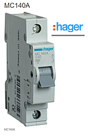 Автоматичний вимикач Hager 1P 6kA C-40A 1M