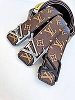 Брендовый кожаный ремень Louis Vuitton Луи Вуттон, модные брендовые ремни
