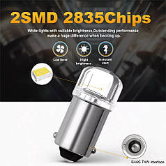 Світлодіодна лампа LED BA9S 2835 chip 2SMD LED 6000 К T4W 12 В 0,2 W