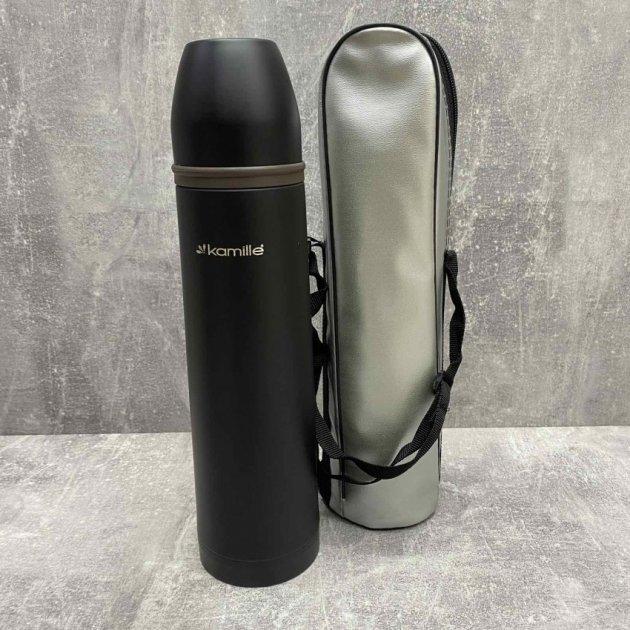 Термос з Kamille 1000 мл із неіржавкої сталі KM-2059B, фото 1