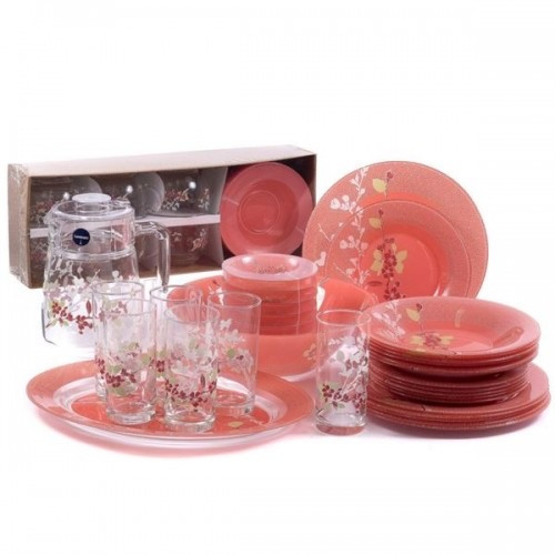 Столовий сервіз 46 предметів Luminarc JAPANESE PINK Q0929