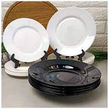 Сервіз столовий 18 предметів Luminarc Plumi Black&White V2484, фото 3