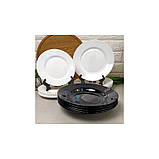 Сервіз столовий 18 предметів Luminarc Plumi Black&White V2484, фото 5
