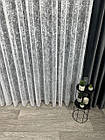 Однотонна мраморна вуаль тюль "Мрамор 3" на основі жакарду. Колір: Білий, фото 4