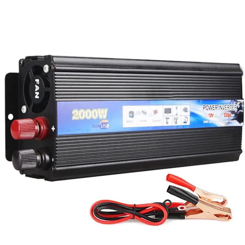 Перетворювач напруги інвертор 12V 220V EAFC Power Inverter 12V to 220V 2000 Вт