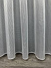 Ціна за 2.4 м! Однотонний тюль сітка "Антикіготь" з обтяжувачем. Колір: білий, фото 3