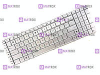 Оригинальная клавиатура для ноутбука Asus N75, N75S, N75SF, N75SF-V2G-TZ065V series, silver, ru