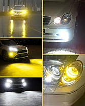 Світлодіодна лампа H3 LED 3030 24 SMD 12-24 В жовтий/білий, фото 5