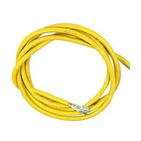 Провод 24AWG силиконовый желтый (1м)