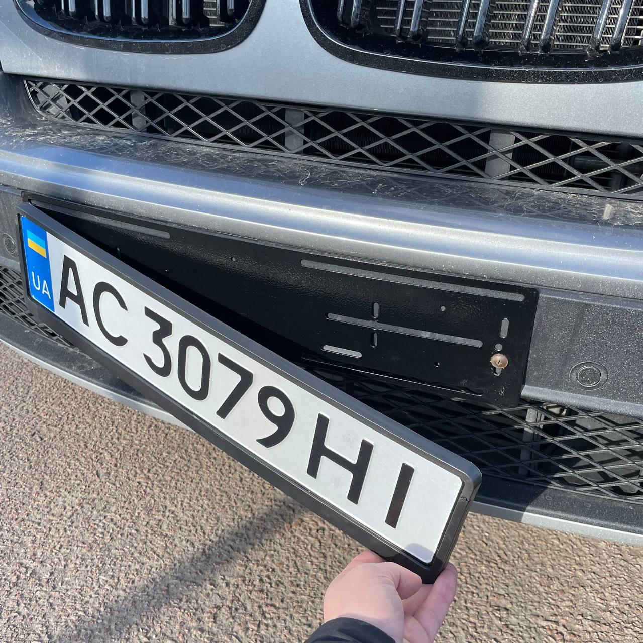 Рамки магнітні для номерних знаків авто (2 Рамки + 2 Пластини), фото 1