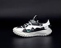 Мужские кроссовки Nike ACG Mountain Fly Low Gore-Tex White Black Grey DO9334-100