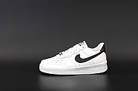 Женские кроссовки Nike Air Force 1 Low 07 White Black Pebbled Leather CT2302-100 36