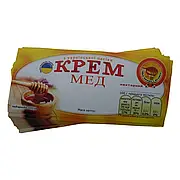 Етикетка на банку меду - "Крем мед" (116х50)