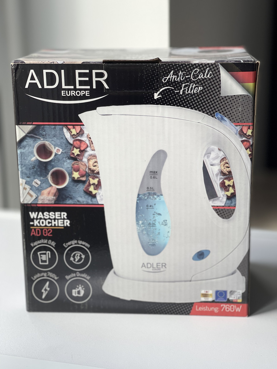 Електрочайник Adler AD 02 0,6L