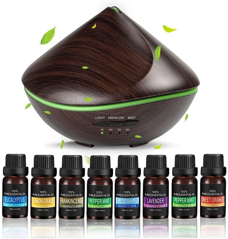 Купить Диффузор эфирного масла на 500 мл,ультразвуковой увлажнитель ...