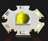 Ліхтарик ручний T6 світлодіодний металевий 15W акумулятор зарядний пристрій захисний бокс Cree XHP70.2, фото 2