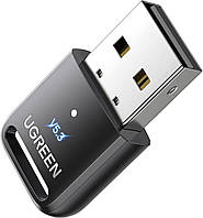 Bluetooth-адаптер Ugreen Bluetooth 5.3 адаптер USB приемник компьютерный передатчик Plug & Play Черный 90225