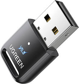 Bluetooth-адаптер Ugreen Bluetooth 5.3 адаптер USB приймач комп'ютерний передавач Plug & Play Чорний 90225