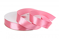 Стрічка атласна 91.4м*25мм рожева (#170)