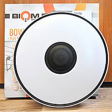 Світильник світлодіодний Biom SMART 80Вт музичний 3000-6000K+ FULL RGB з RF д/у + Bluetooth APP