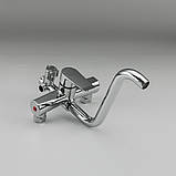 Душова система FRUD R24154, поворотний вилив - перемикач на лійку/душ, 3 режими, хром, фото 2