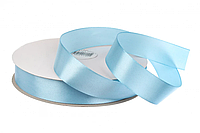 Стрічка атласна 91.4м*25мм блакитна (#187)