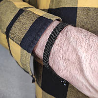 Чоловічий браслет ручного плетіння макраме "Ратибор" CHARO DARO (чорний)