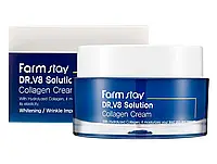 Интенсивно увлажняющий крем для лица с коллагеном FarmStay DR.V8 Solution Collagen Cream, 50мл